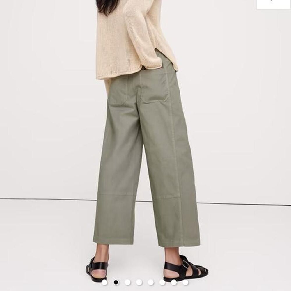 Banana-republic Women's Khaki and Green Trousers
